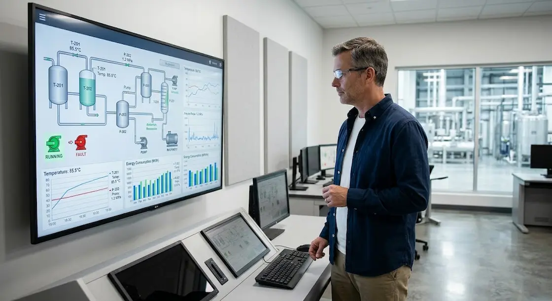 SCADA applications in industrial sectors: examples, benefits and monitoring goals