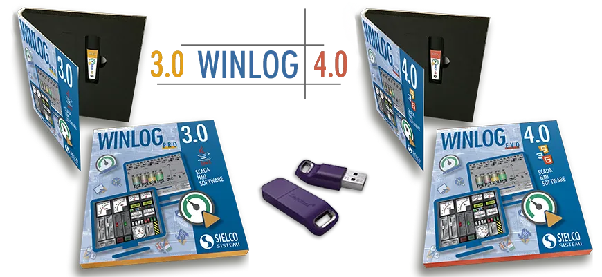 Packages and protection keys for Winlog pro and evo scada software