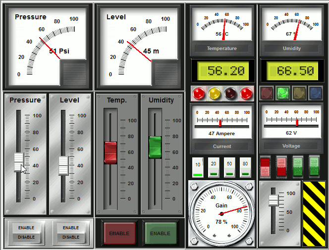 Instrumentación virtual scada animada