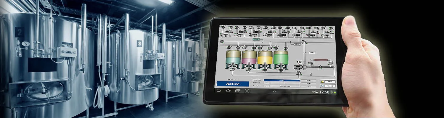 Smartphones, tablets and PCs with for SCADA Supervision of industrial plant